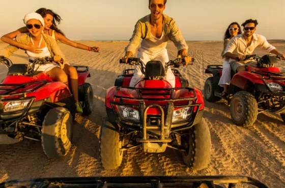 Sunrise and Sunset Desert Quad Biking Experience