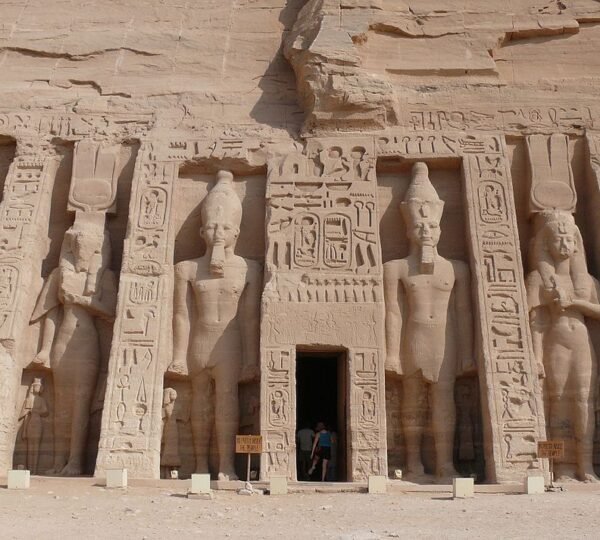 Facade of the Small Temple of Nefertari and Hathor at Abu Simbel