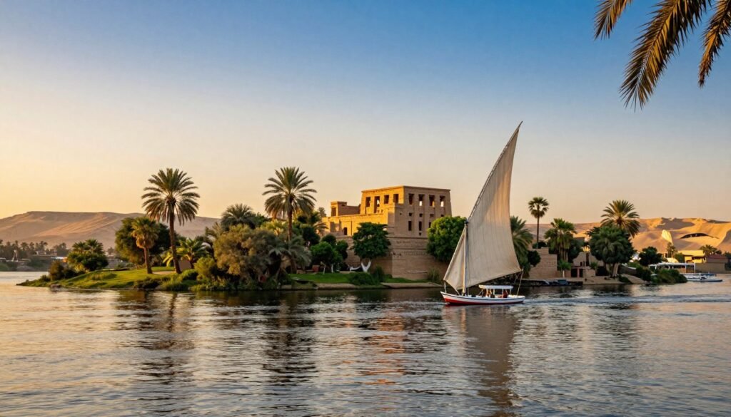 Elephantine Island and the Nile River Elephantine Island and the Nile River