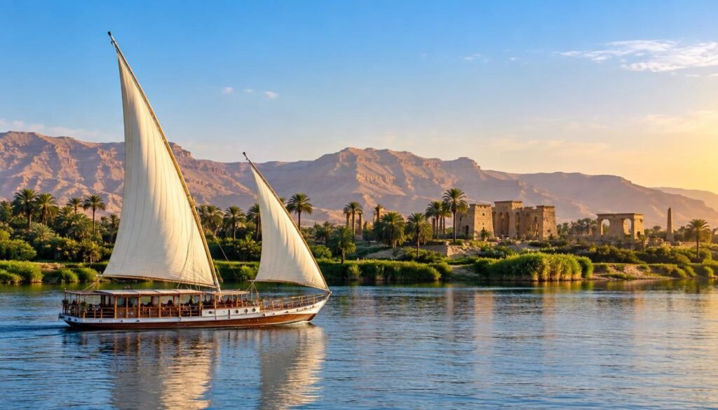 Luxor Aswan sailing route